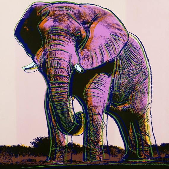 Elephant from Andy Warhol's Endangered Species series