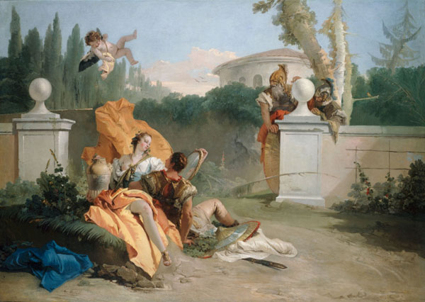 Tiepolo, Rinaldo and Armida in Her Garden 600px