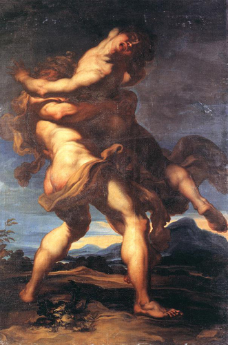 Hercules and Antaeus (1690), by Gregorio de Ferrari