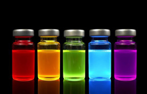 A rainbow of liquid light.
