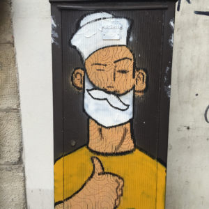 Graffiti in Paris's 3rd Arrondissement.