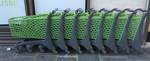 Paris shopping carts