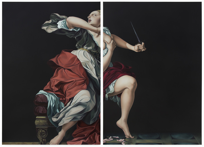 Split-screen: Jesse Mockrin's Narrative Paintings